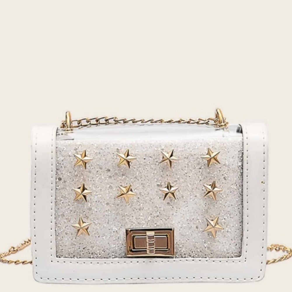 NWT Translucent Star Studded Crossbody